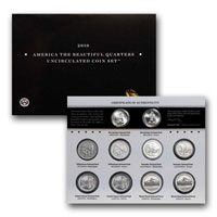 America the Beautiful Quarters Uncirculated Coin Set