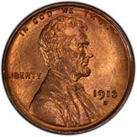 1913 S Lincoln Wheat Cent
