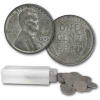 Lincoln Wheat Cent Roll 1943