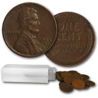 Lincoln Wheat Cent Roll 1944