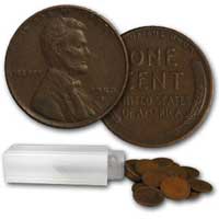 Lincoln Wheat Cent Roll 1950