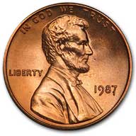 1987 Lincoln Cent