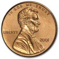 2001 Lincoln Cent