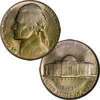 1950 D Jefferson Nickel