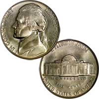 1954 S Jefferson Nickel