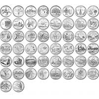 1999-2008 Complete Statehood Quarter Set Uncirculated