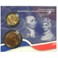 2007 Adams Presidential Dollar and First Spouse Medal Set (X01)