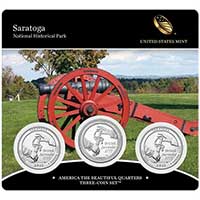 Saratoga National Historical Park Quarter - 3 Coin Set (New York) 2015