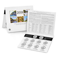 America the Beautiful Quarters Uncirculated Coin Set (2018) 18AA