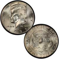 Kennedy Half Dollar 1997