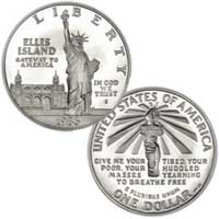 Statue of Liberty Silver Dollar (1986)
