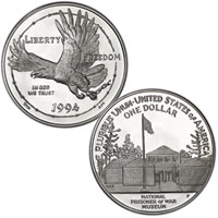 American Prisoners of War Silver Dollar (1994)