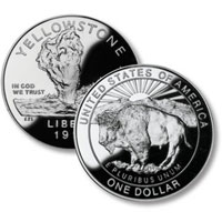Yellowstone National Park Silver Dollar (1999)