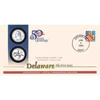 1999 - Delaware First Day Coin Cover (Q10)