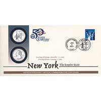 2001 - New York First Day Coin Cover (Q20)