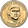 Thomas Jefferson Presidential Dollar 2007